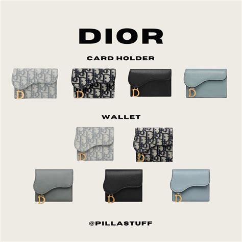 dior tri card holder